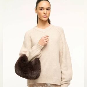 🌲 NWT | Staud Romeo Faux Fur Bag in Espresso
